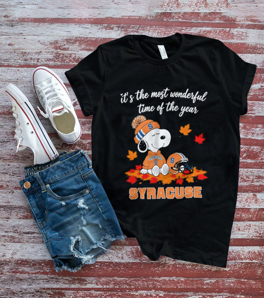 Snoopy It's The Most Wonderful Time Of The Year Syracuse T-Shirt