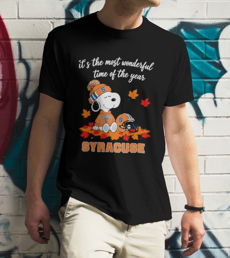 Snoopy It's The Most Wonderful Time Of The Year Syracuse T-Shirt
