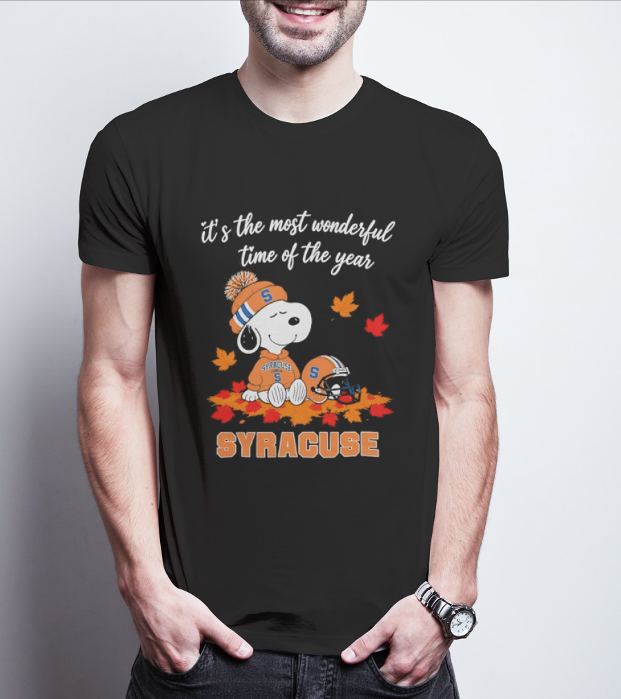Snoopy It's The Most Wonderful Time Of The Year Syracuse T-Shirt