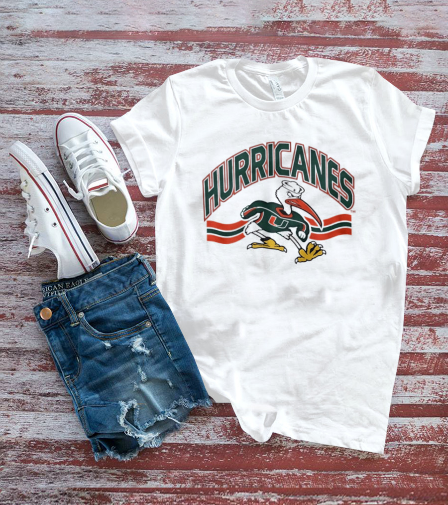 Miami Hurricanes Sebastian The Ibis Sports Team T-Shirt