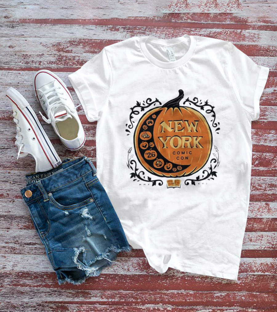 New York Comic Con 2026 Pumpkin Halloween Decor T-Shirt