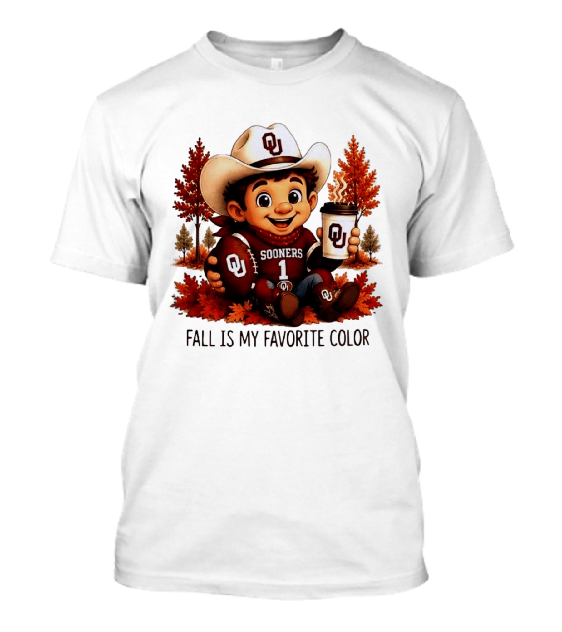Oklahoma Sooners Fall Is My Favorite Color OU Sooners Football Autumn T-Shirt