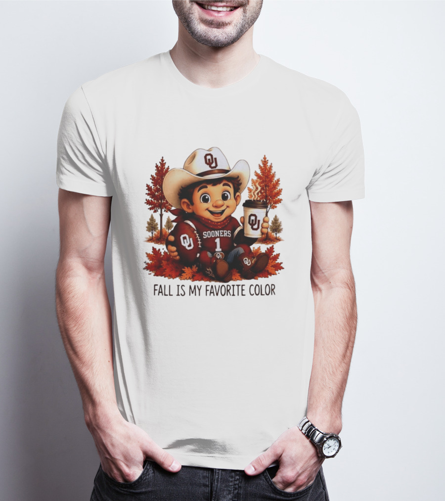 Oklahoma Sooners Fall Is My Favorite Color OU Sooners Football Autumn T-Shirt