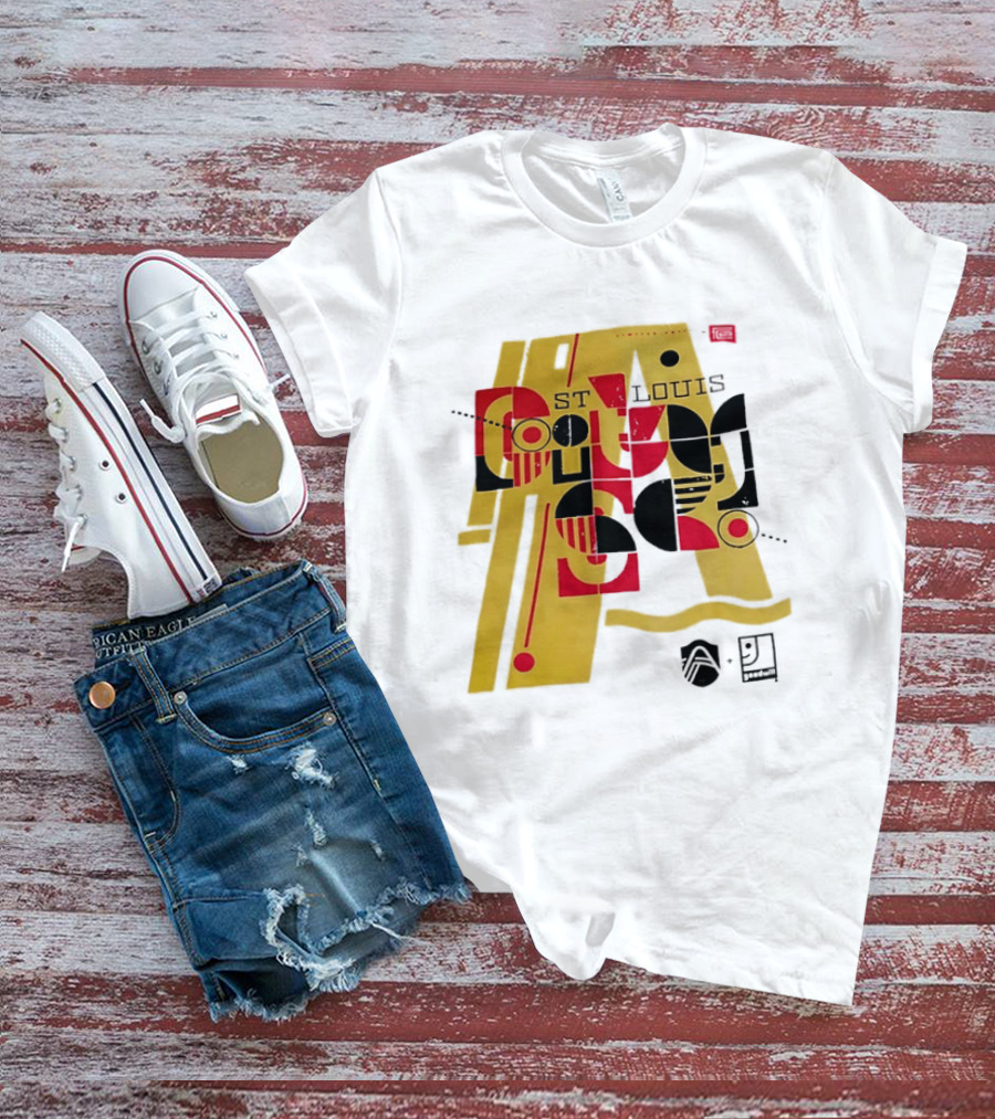 St Louis Football Limited Edition Goodwill Geometric Abstract 91 T-Shirt