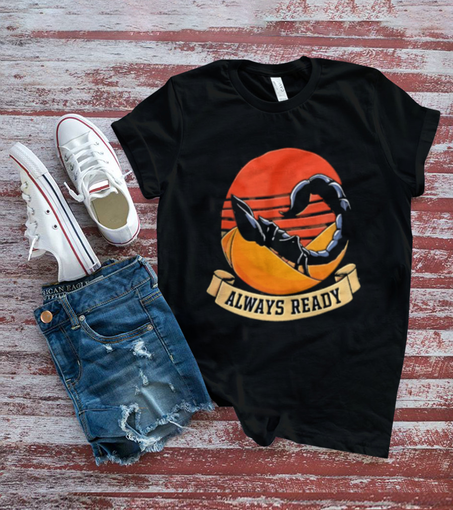 Always Ready Scorpion Desert Sunset Ribbon T-Shirt
