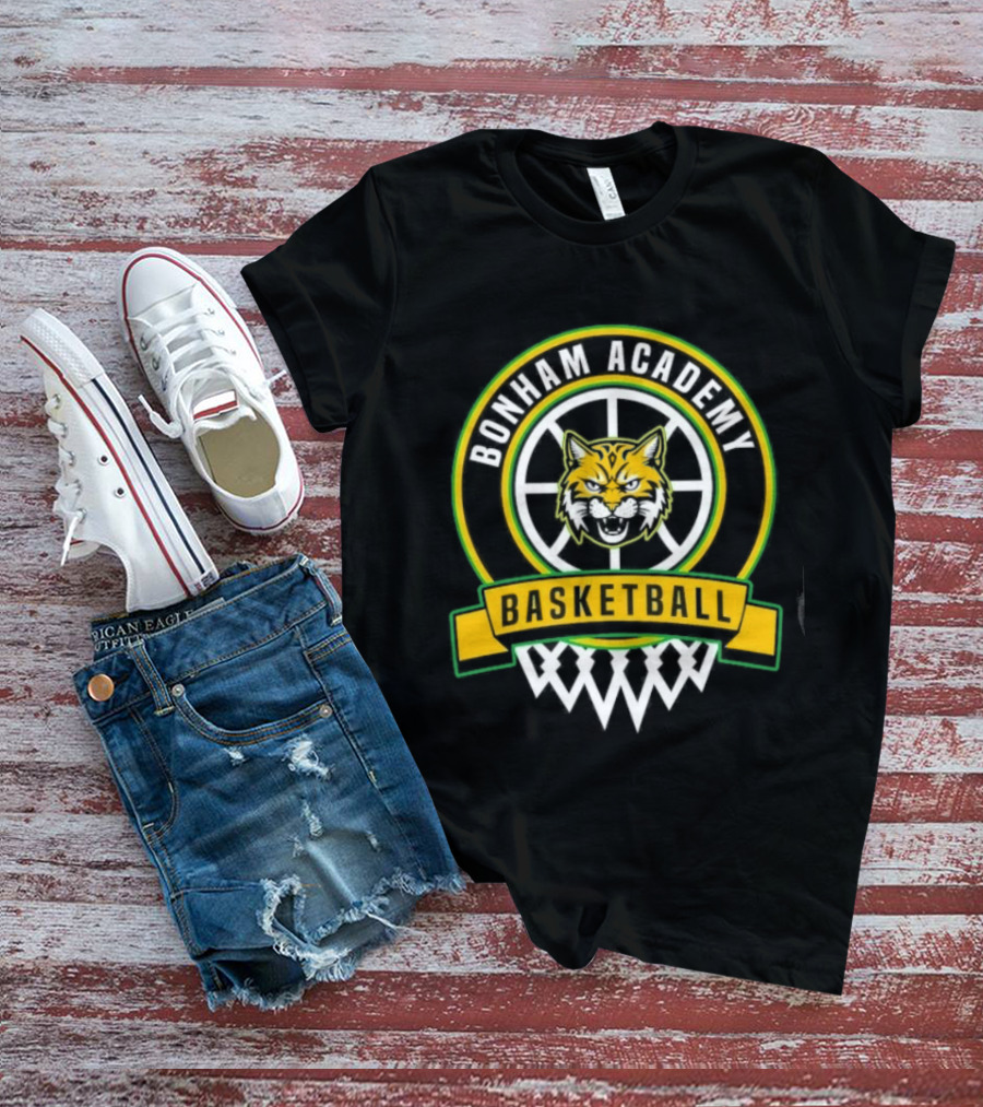 Bonham Academy Basketball Wolf T-Shirt