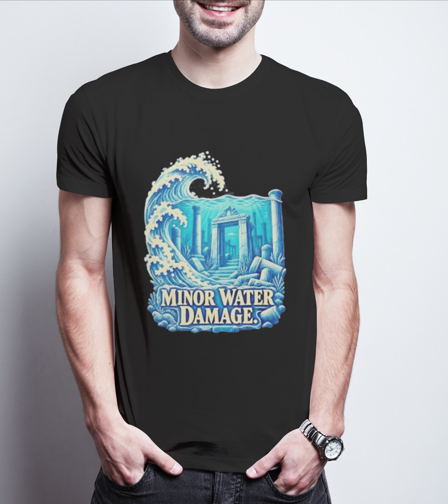 Minor Water Damage Ancient Architecture Underwater Ruins T-Shirt