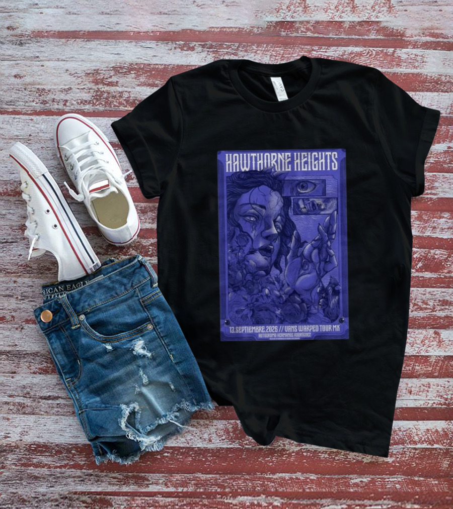 Hawthorne Heights 13 Septiembre 2026 Vans Warped Tour Mx Autódromo Hermanos Rodríguez T-Shirt