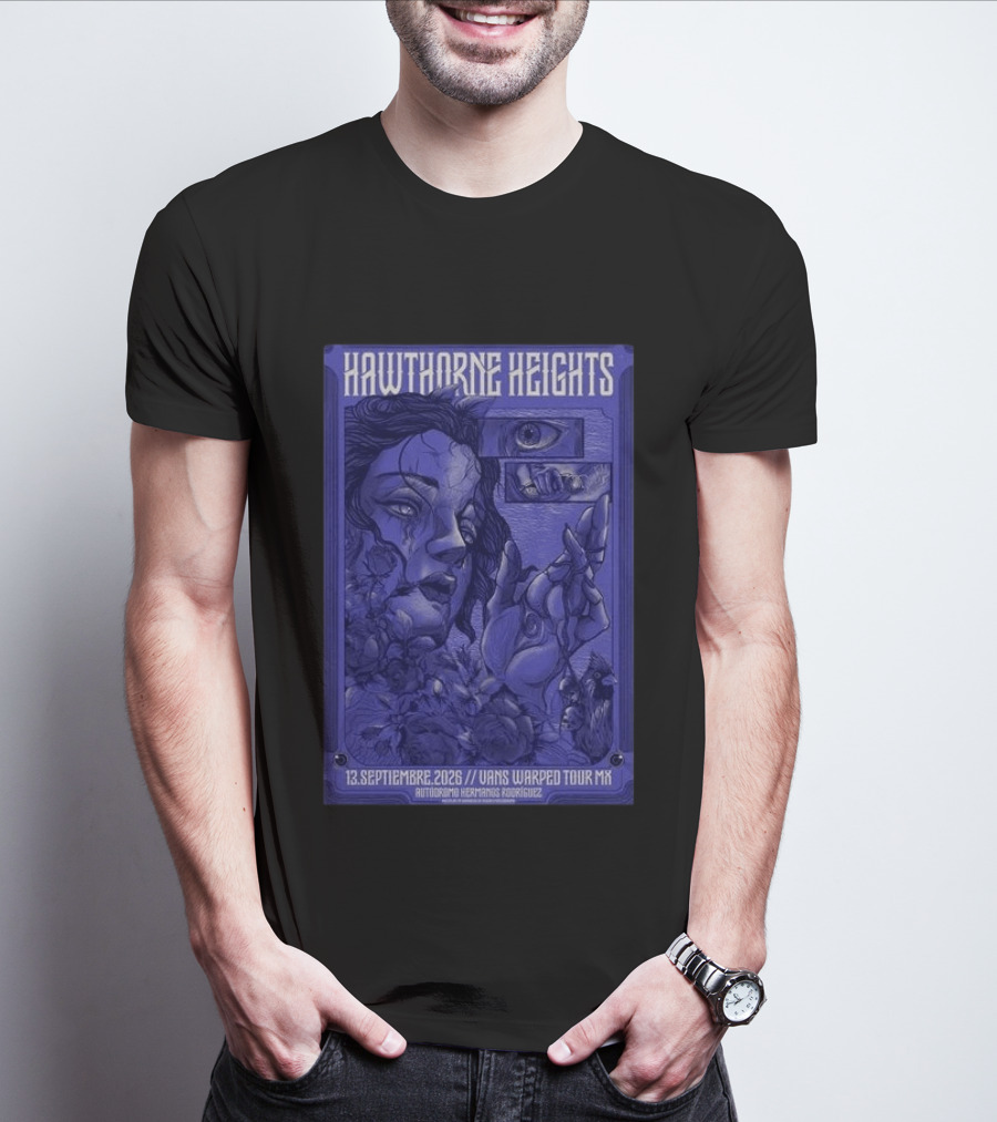 Hawthorne Heights 13 Septiembre 2026 Vans Warped Tour Mx Autódromo Hermanos Rodríguez T-Shirt
