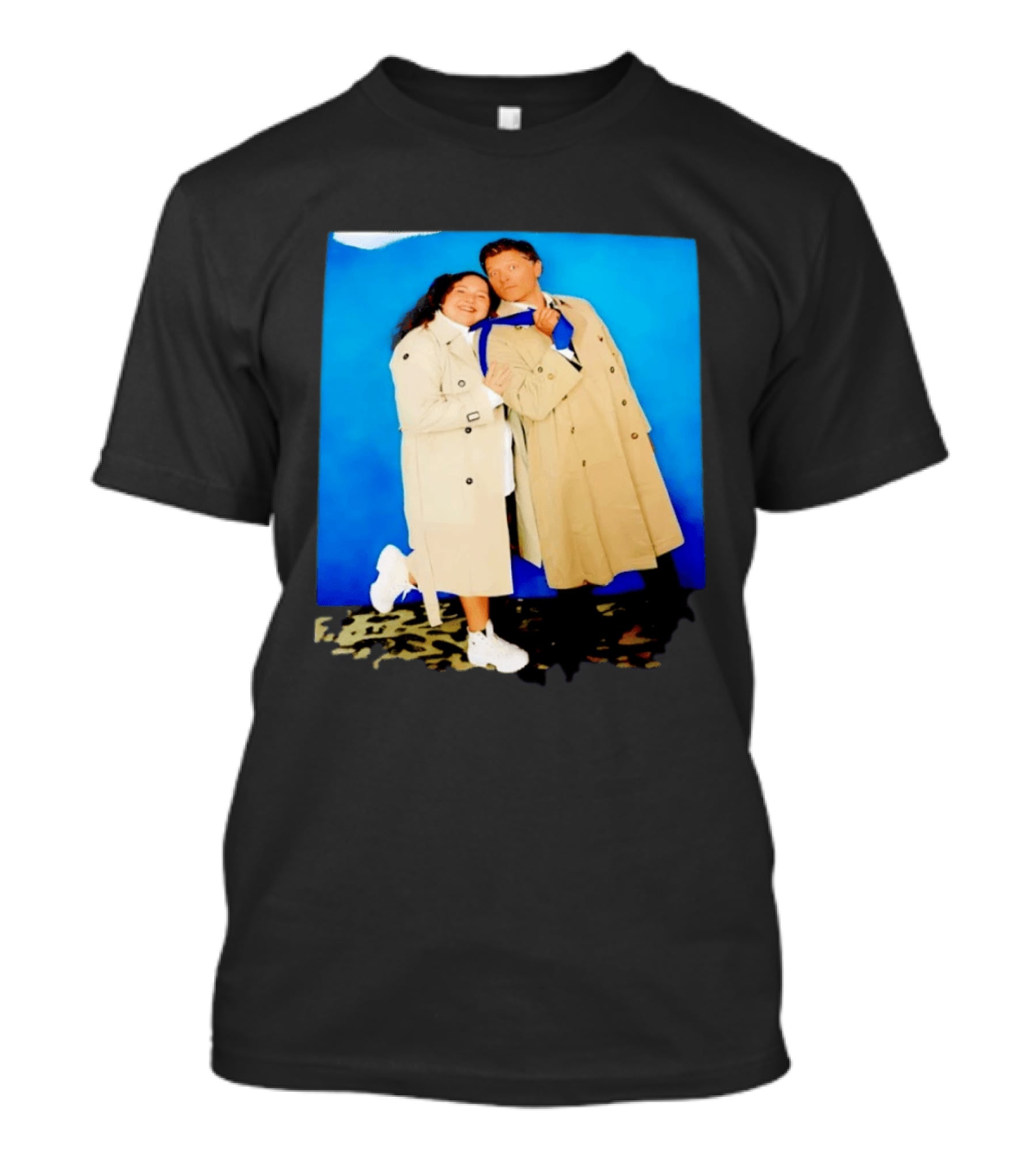 Misha Collins Castiel Supernatural Photo Trench Coat And Tie T-Shirt