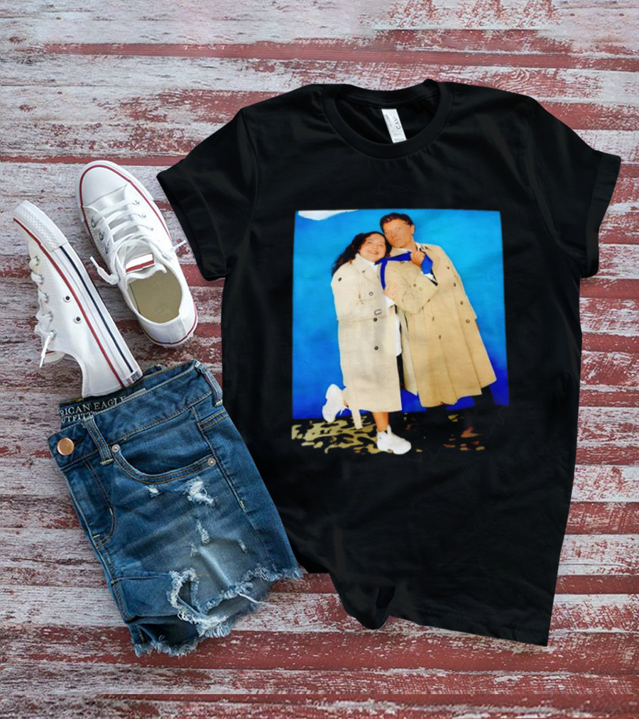 Misha Collins Castiel Supernatural Photo Trench Coat And Tie T-Shirt
