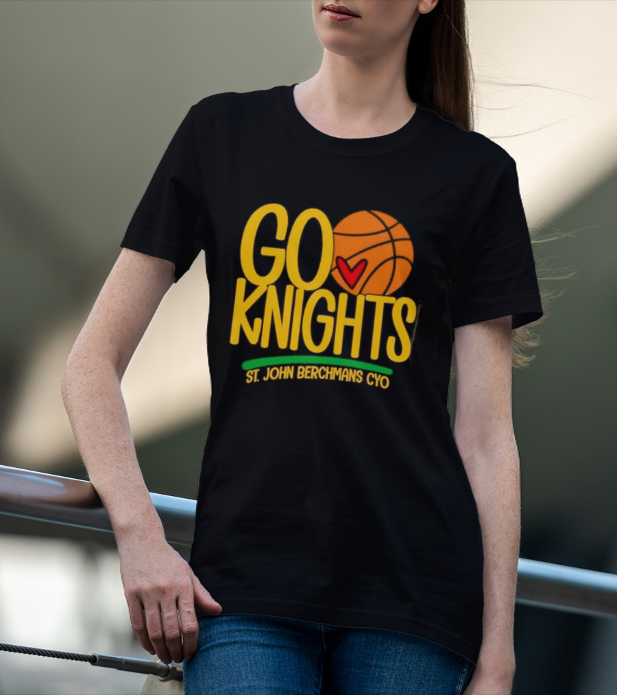 Go Knights St. John Berchmans CYO Basketball Pride T-Shirt