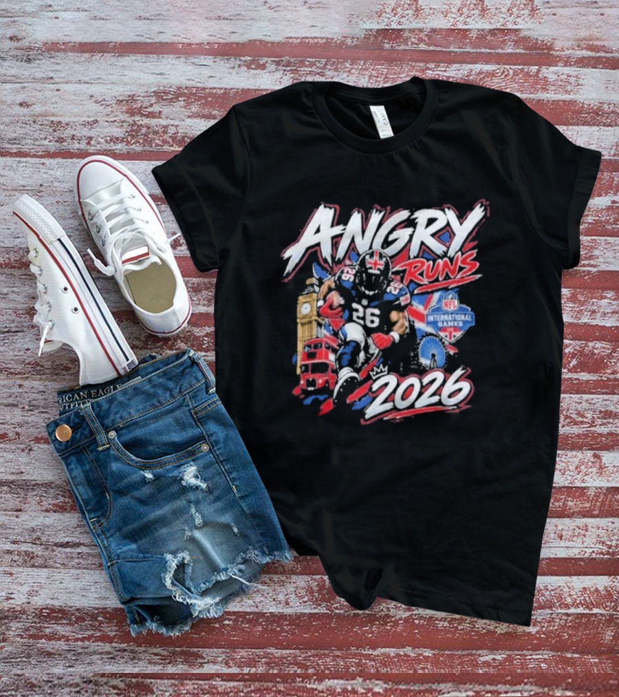 Angry Runs 2026 NFL International Games 56 London T-Shirt