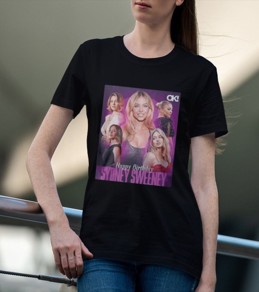 Sydney Sweeney Happy Birthday Celebration OK! Magazine 2026 T-Shirt