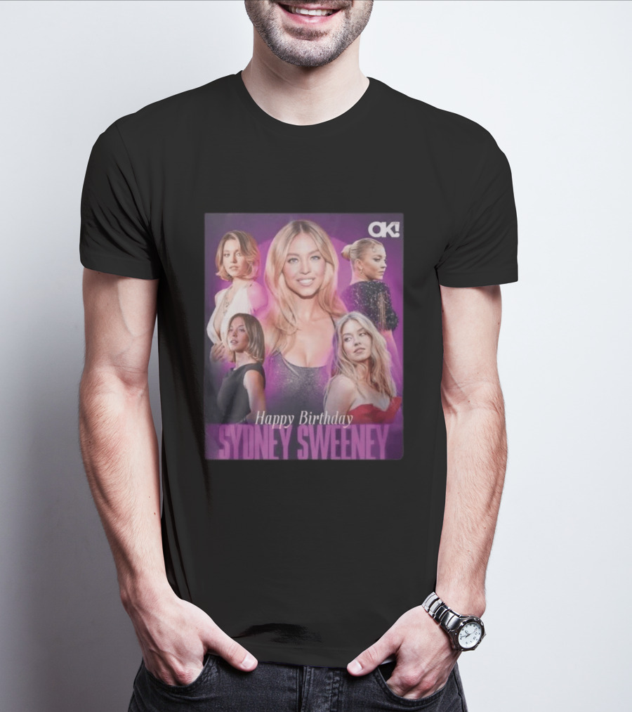 Sydney Sweeney Happy Birthday Celebration OK! Magazine 2026 T-Shirt