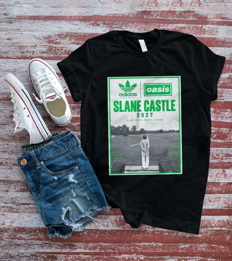 Adidas Originals Oasis Slane Castle 2027 Ireland Music People Culture Forever T-Shirt