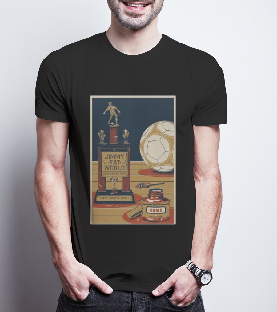 Jimmy Eat World Vans Warped Tour Mexico City September 13 2026 Autódromo Hermanos Rodríguez CDMX Soccer Trophy T-Shirt