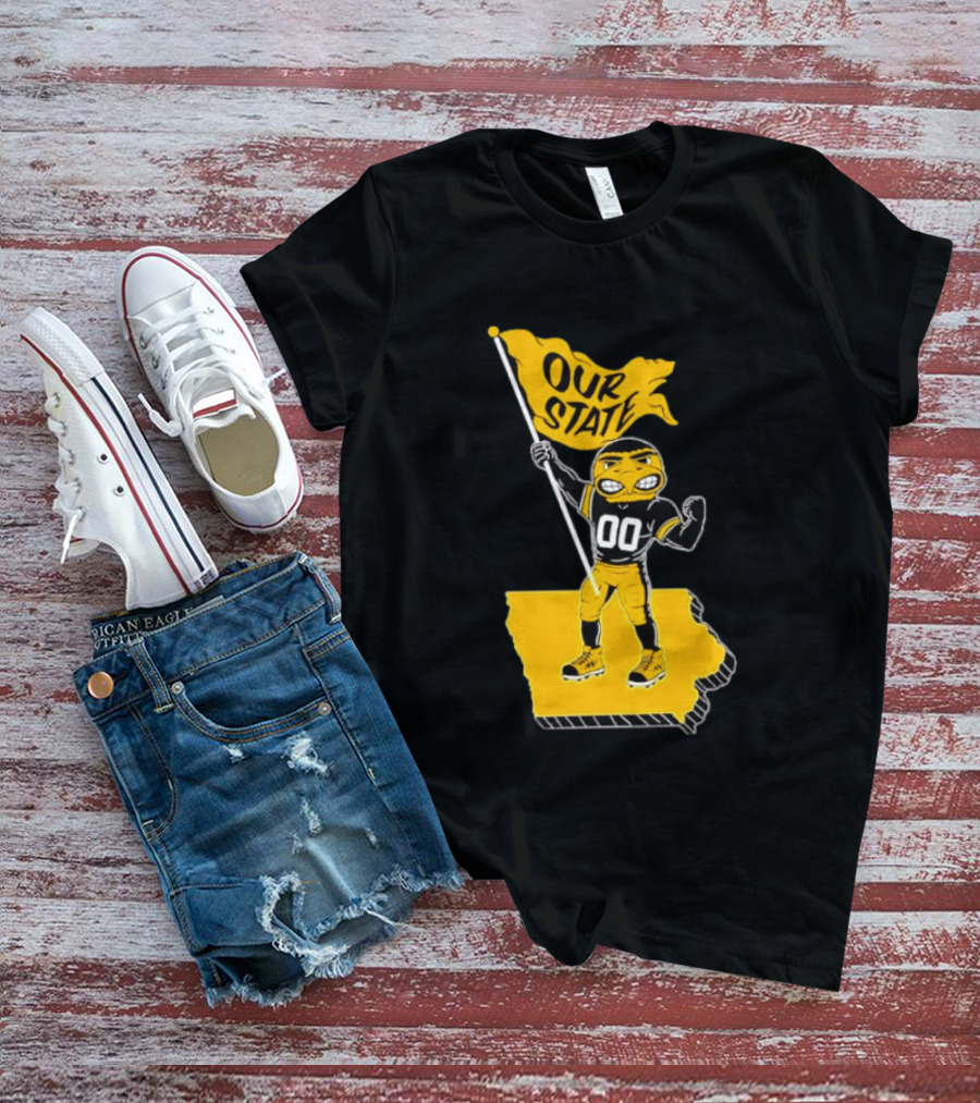 Our State Flag Iowa Beat Iowa State Sports Mascot Victory T-Shirt