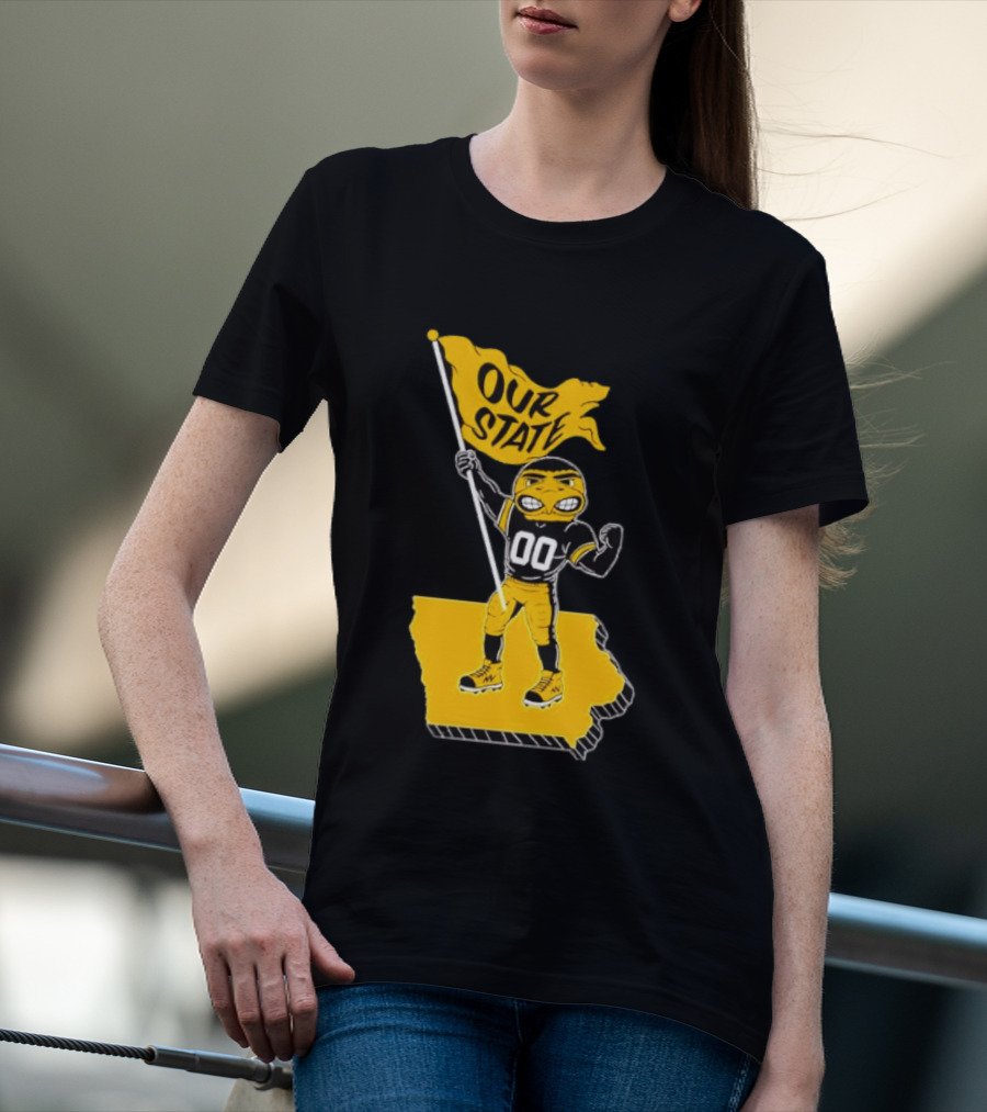 Our State Flag Iowa Beat Iowa State Sports Mascot Victory T-Shirt