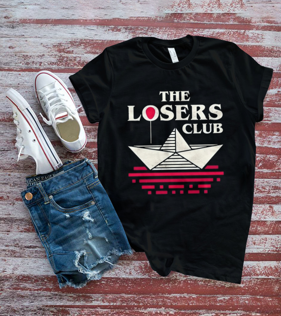 The Losers Club Paper Boat Red Balloon Stephen King IT T-Shirt