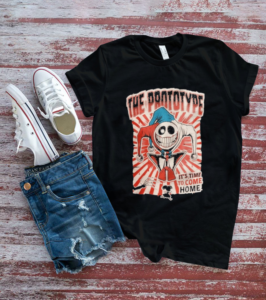 The Prototype It's Time To Come Home Jester Skull Red Blue Suit T-Shirt