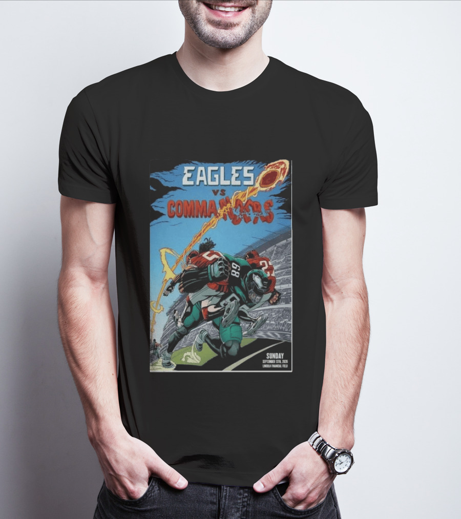 Eagles Vs Commanders September 13 2026 Lincoln Financial Field Football T-Shirt