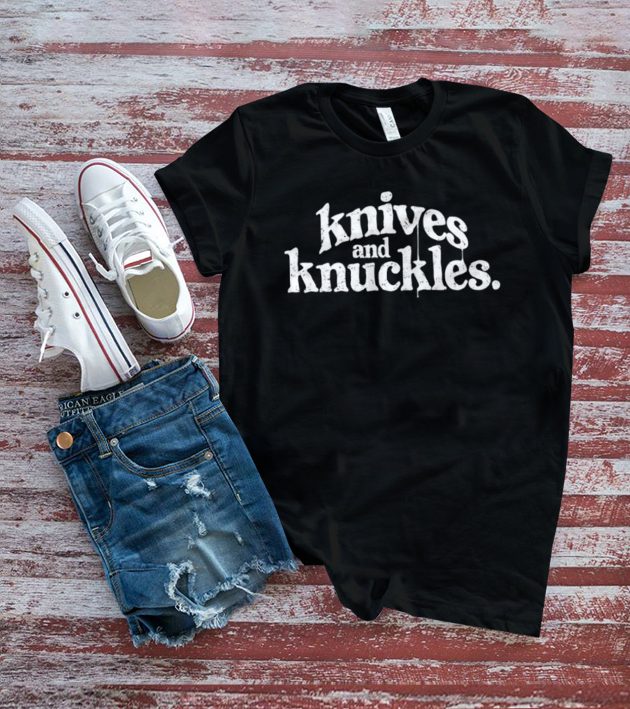 Knives And Knuckles Street Fight Weapon T-Shirt