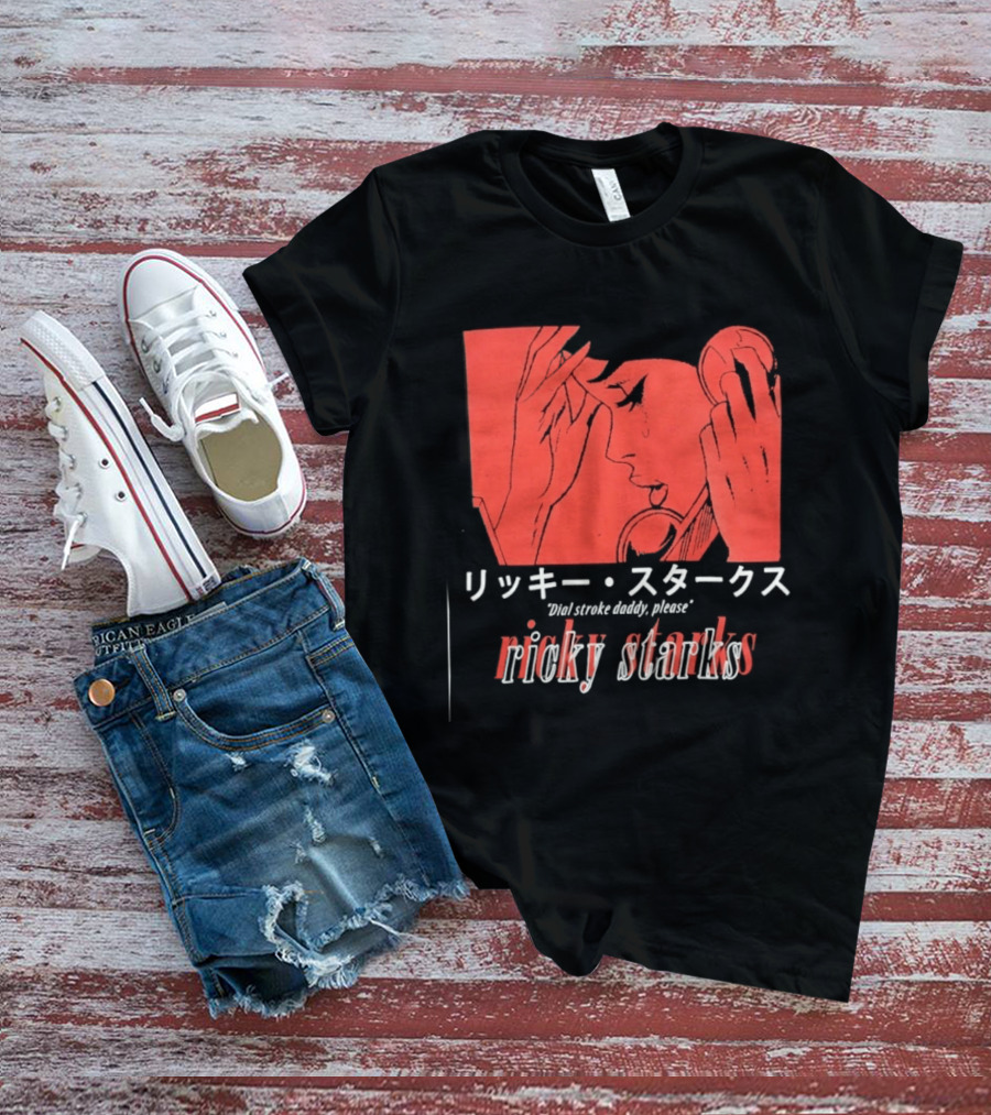 Ricky Starks Please Dial Stroke Daddy Japanese Style AEW T-Shirt