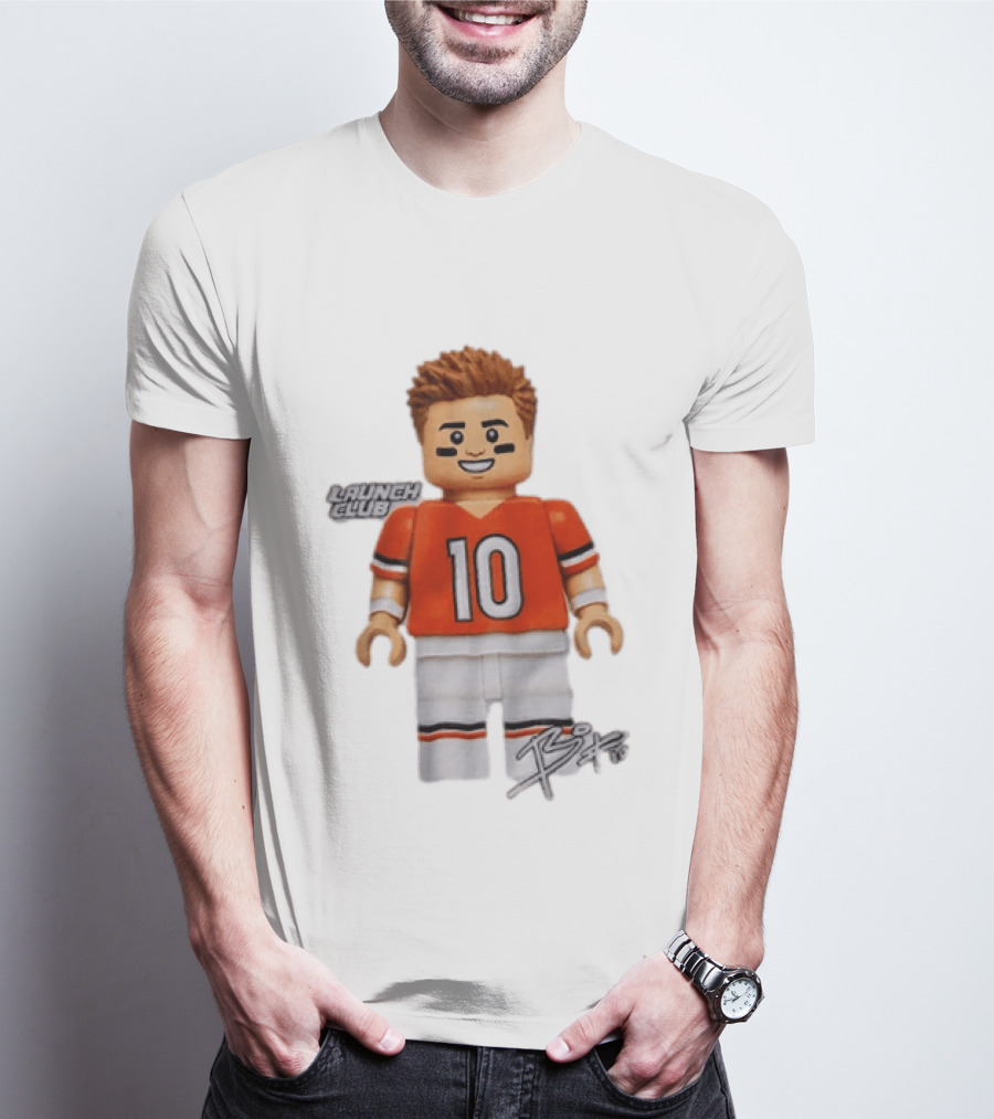 Denver Broncos Quarterback Bo Nix Launch Club 10 T-Shirt