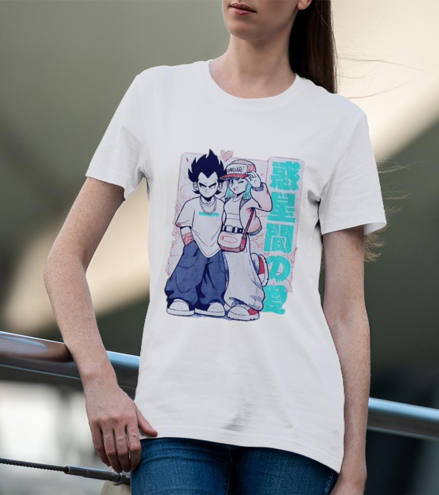 Vegeta Bulma Capsule Corp Love Dragon Ball Z Kanji T-Shirt