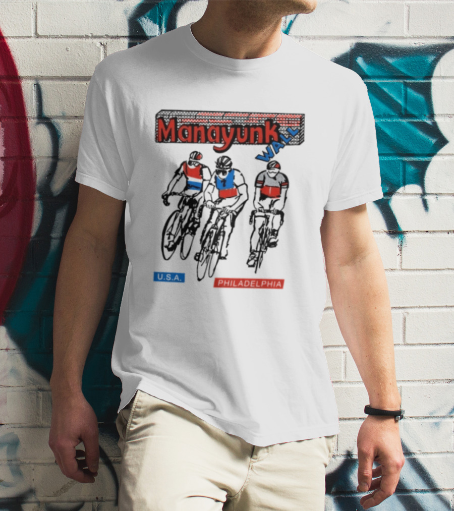Manayunk Wall Classic USA Philadelphia Cycling Event T-Shirt