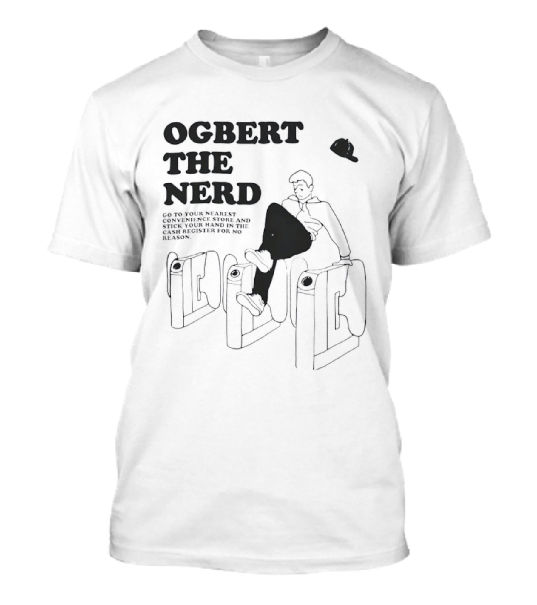 Ogbert The Nerd Convenience Store Cash Register Mischief T-Shirt
