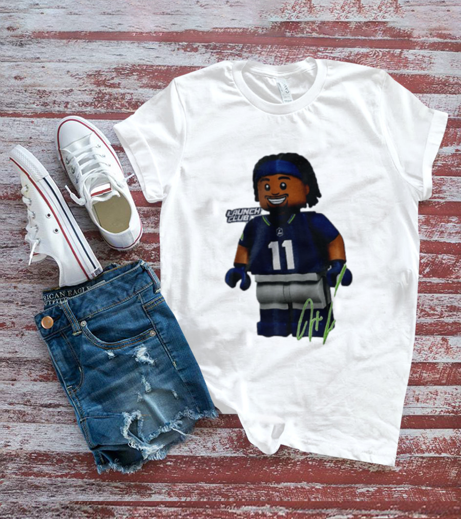Seattle Seahawks Jaxon Smith Njigba Number 11 Launch Club Edition T-Shirt
