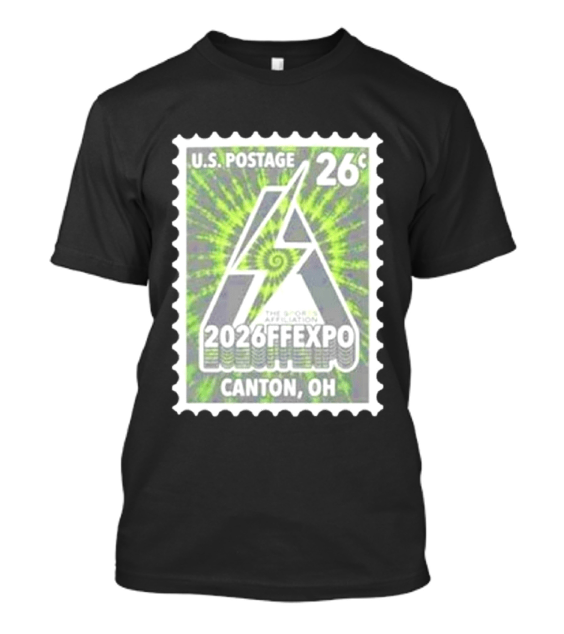 U.S. Postage 26c The Sports Affiliation 2026 FF Expo Canton OH Stamp T-Shirt