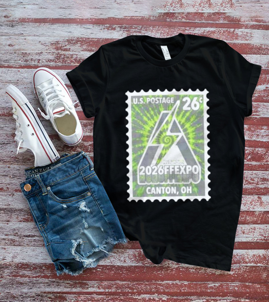 U.S. Postage 26c The Sports Affiliation 2026 FF Expo Canton OH Stamp T-Shirt