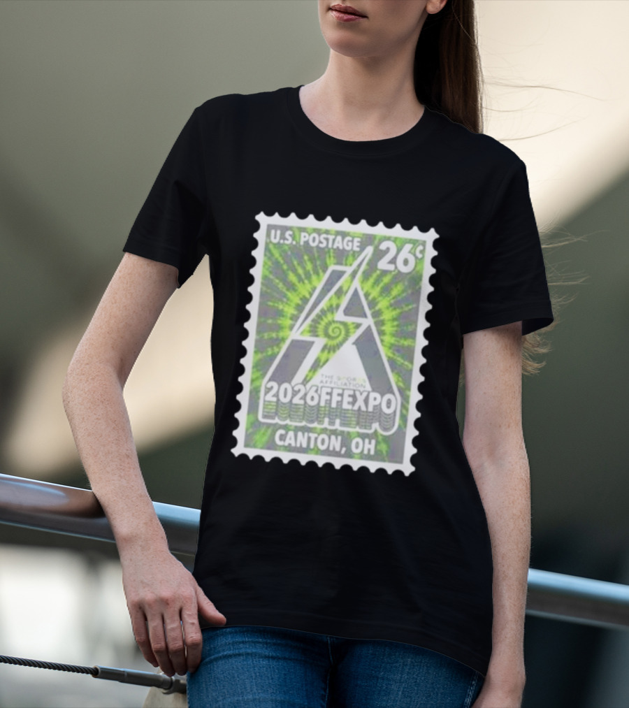 U.S. Postage 26c The Sports Affiliation 2026 FF Expo Canton OH Stamp T-Shirt