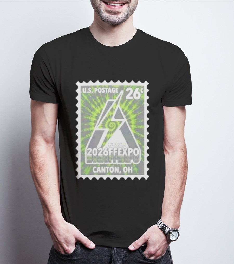 U.S. Postage 26c The Sports Affiliation 2026 FF Expo Canton OH Stamp T-Shirt