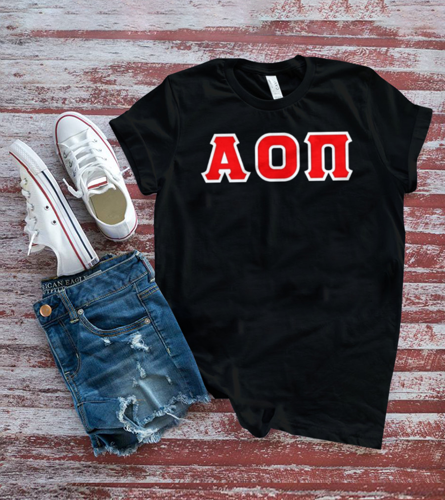 Alpha Omicron Pi AOΠ Greek Sorority Letters T-Shirt