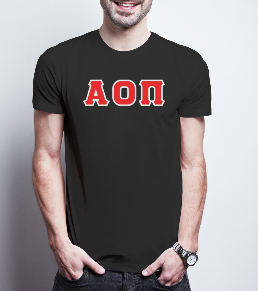 Alpha Omicron Pi AOΠ Greek Sorority Letters T-Shirt