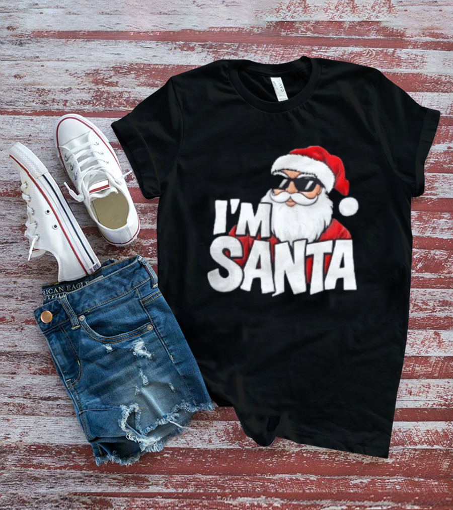 I'm Santa Sunglasses Cool Christmas Holiday T-Shirt
