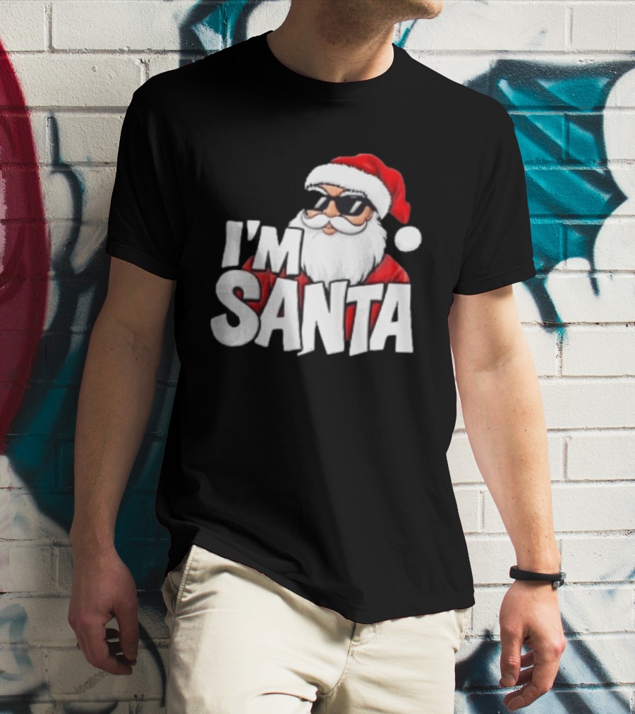 I'm Santa Sunglasses Cool Christmas Holiday T-Shirt