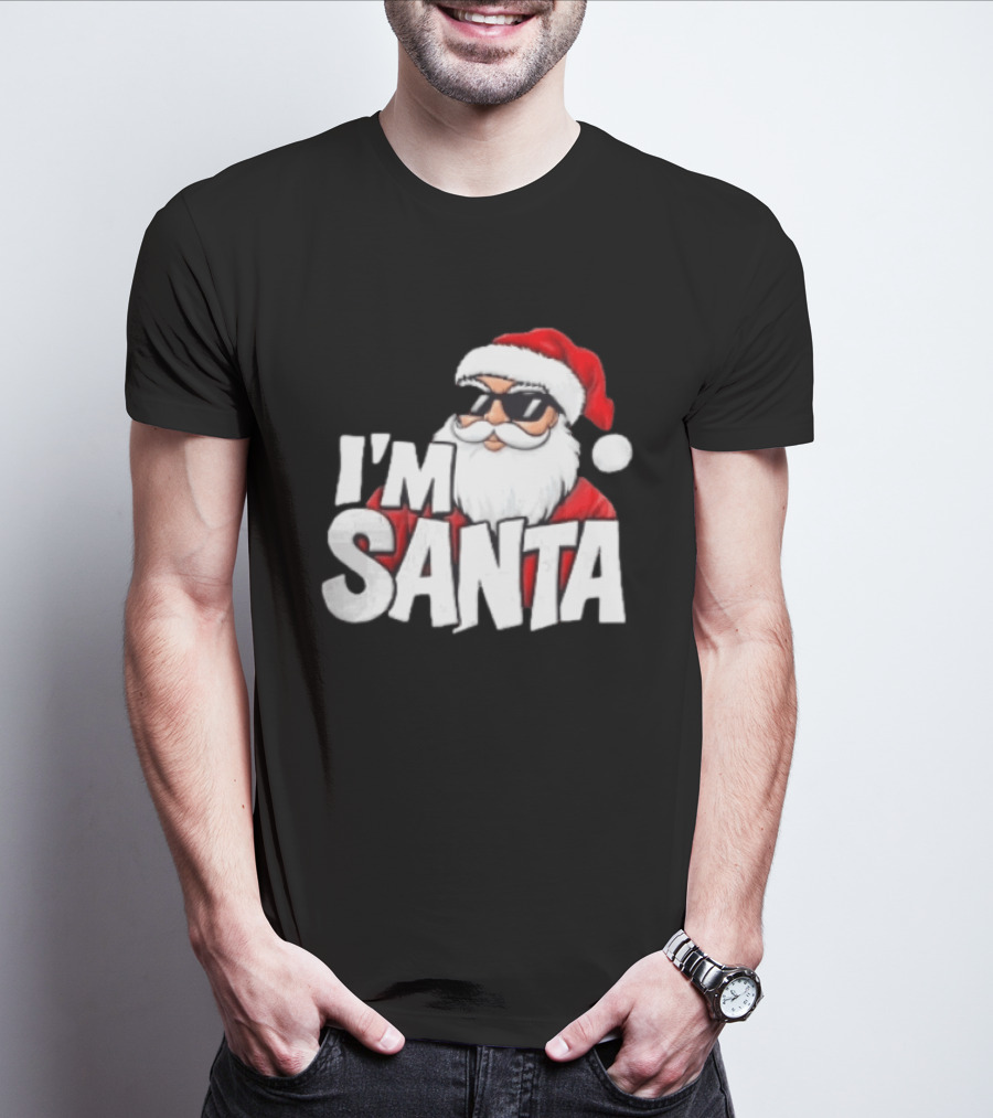 I'm Santa Sunglasses Cool Christmas Holiday T-Shirt