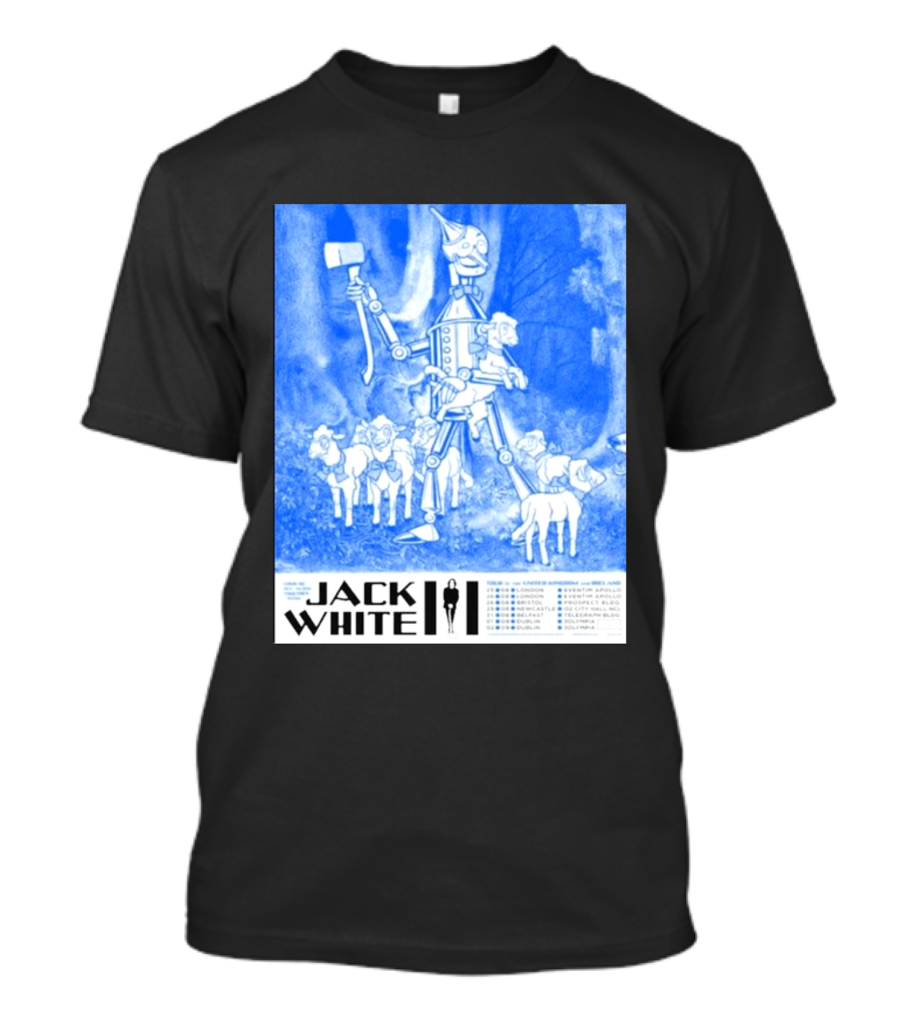 Jack White United Kingdom And Ireland 2026 Tour Tin Man With Sheep T-Shirt