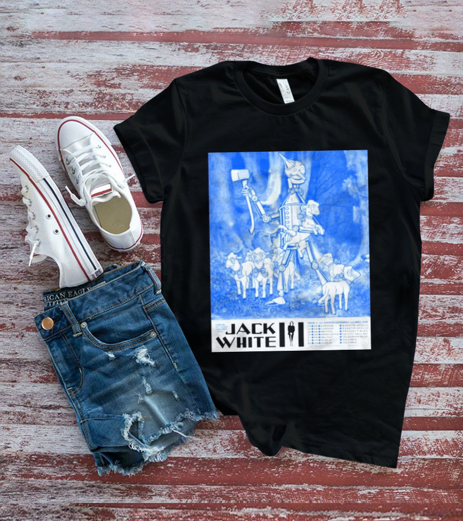 Jack White United Kingdom And Ireland 2026 Tour Tin Man With Sheep T-Shirt