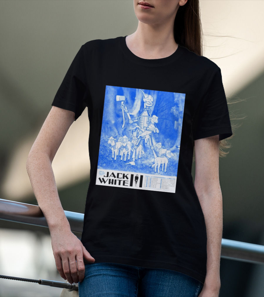 Jack White United Kingdom And Ireland 2026 Tour Tin Man With Sheep T-Shirt