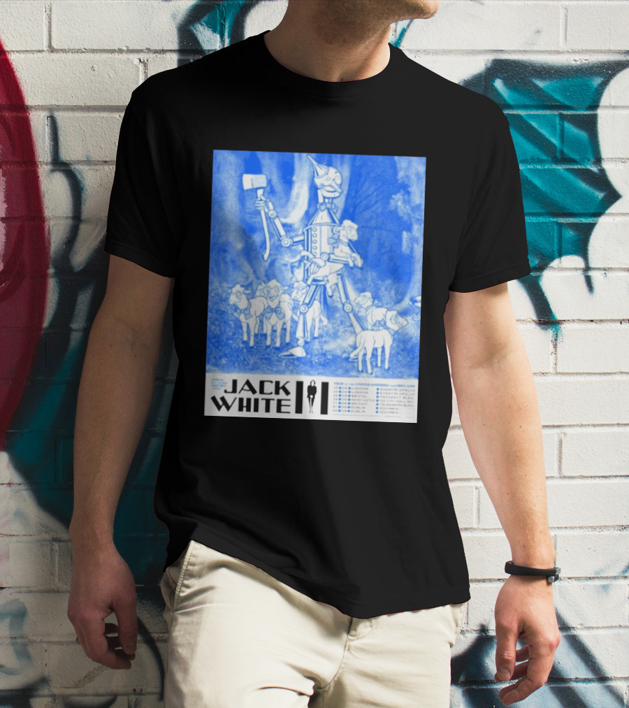 Jack White United Kingdom And Ireland 2026 Tour Tin Man With Sheep T-Shirt