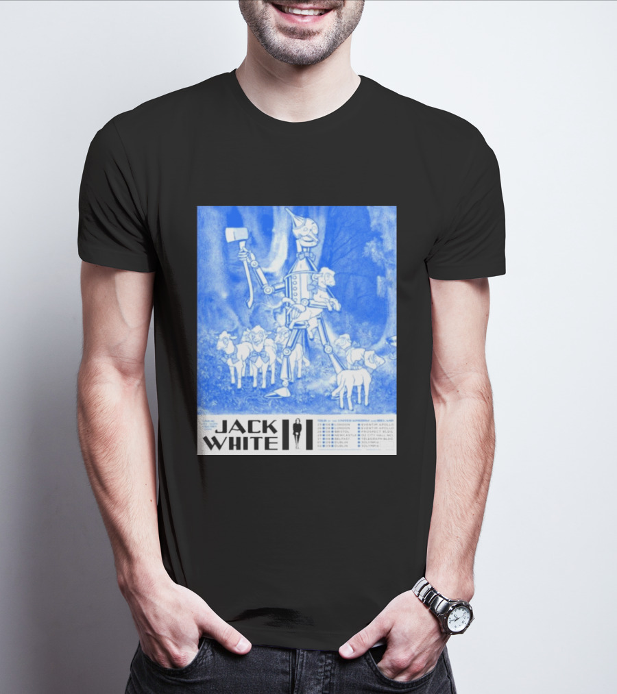 Jack White United Kingdom And Ireland 2026 Tour Tin Man With Sheep T-Shirt