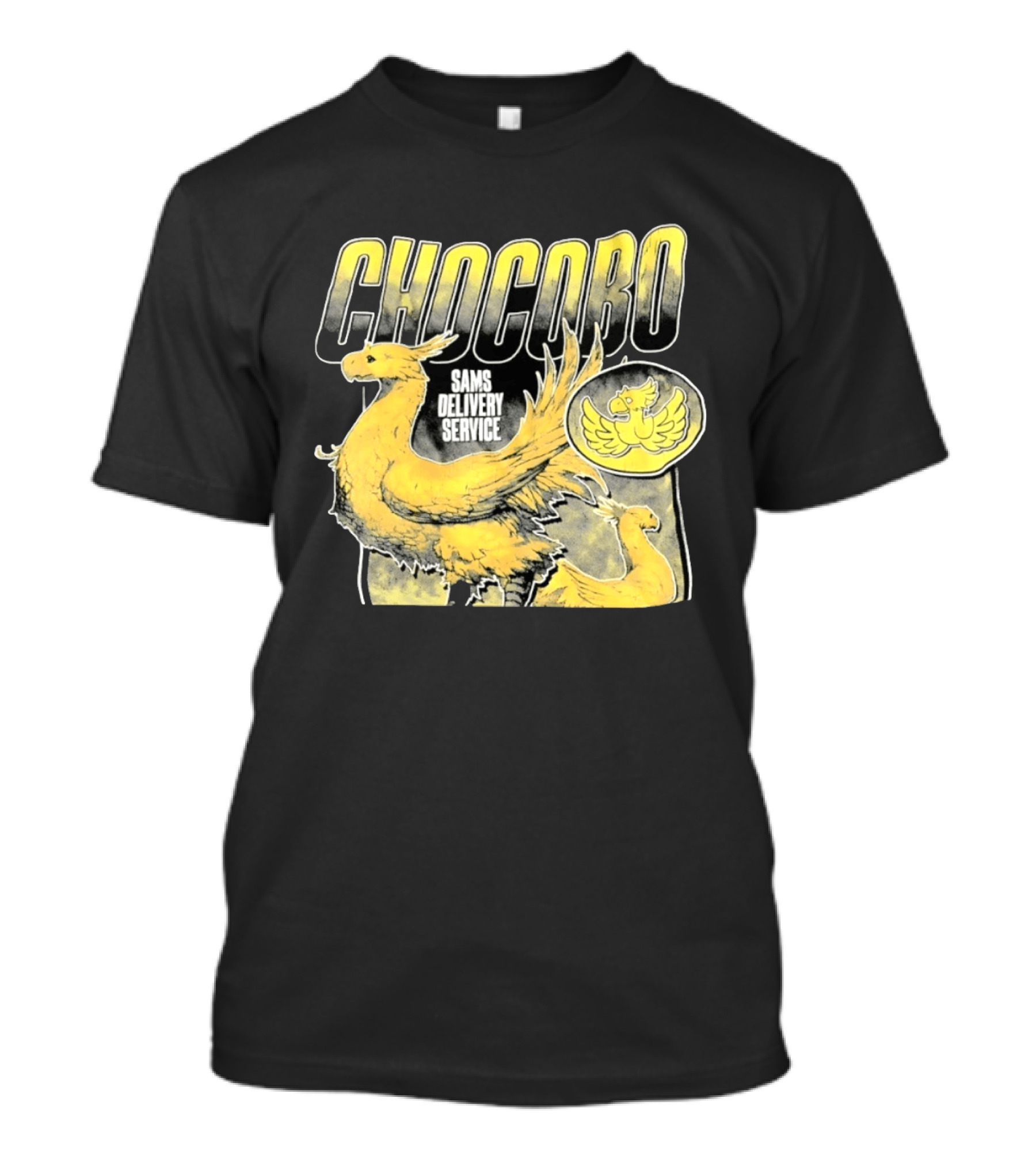 Chocobo Sams Delivery Service Final Fantasy Yellow Bird T-Shirt