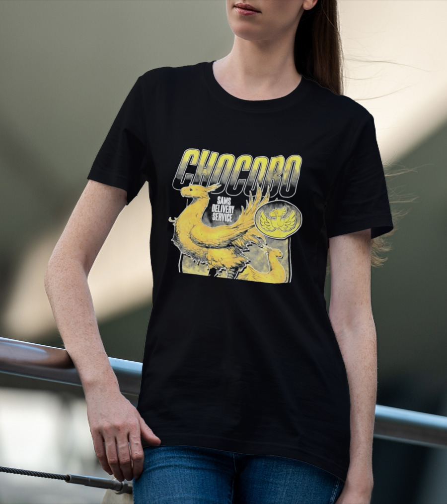 Chocobo Sams Delivery Service Final Fantasy Yellow Bird T-Shirt
