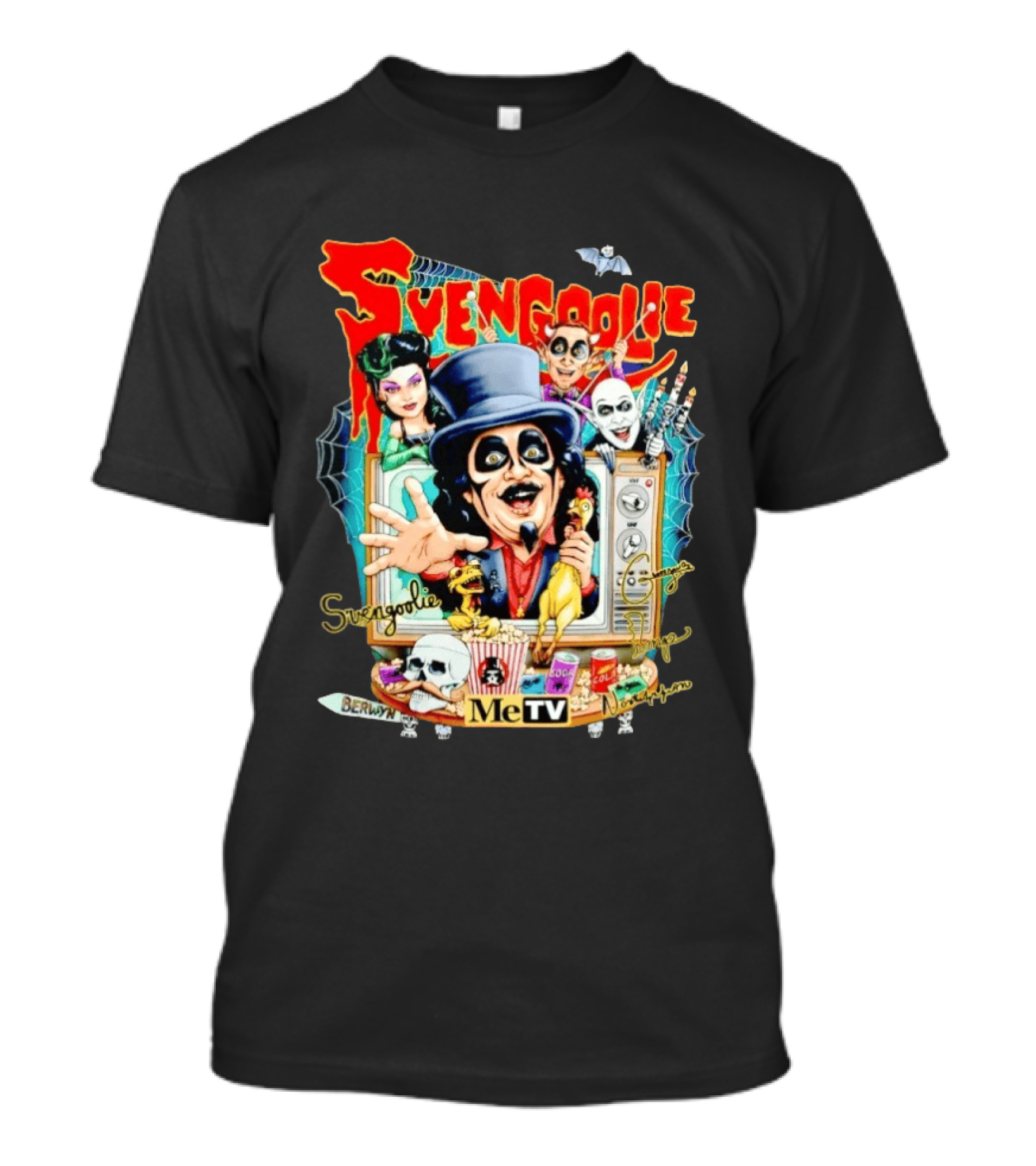 Svengoolie Berwyn MeTV Horror Characters And Spooky Fun T-Shirt